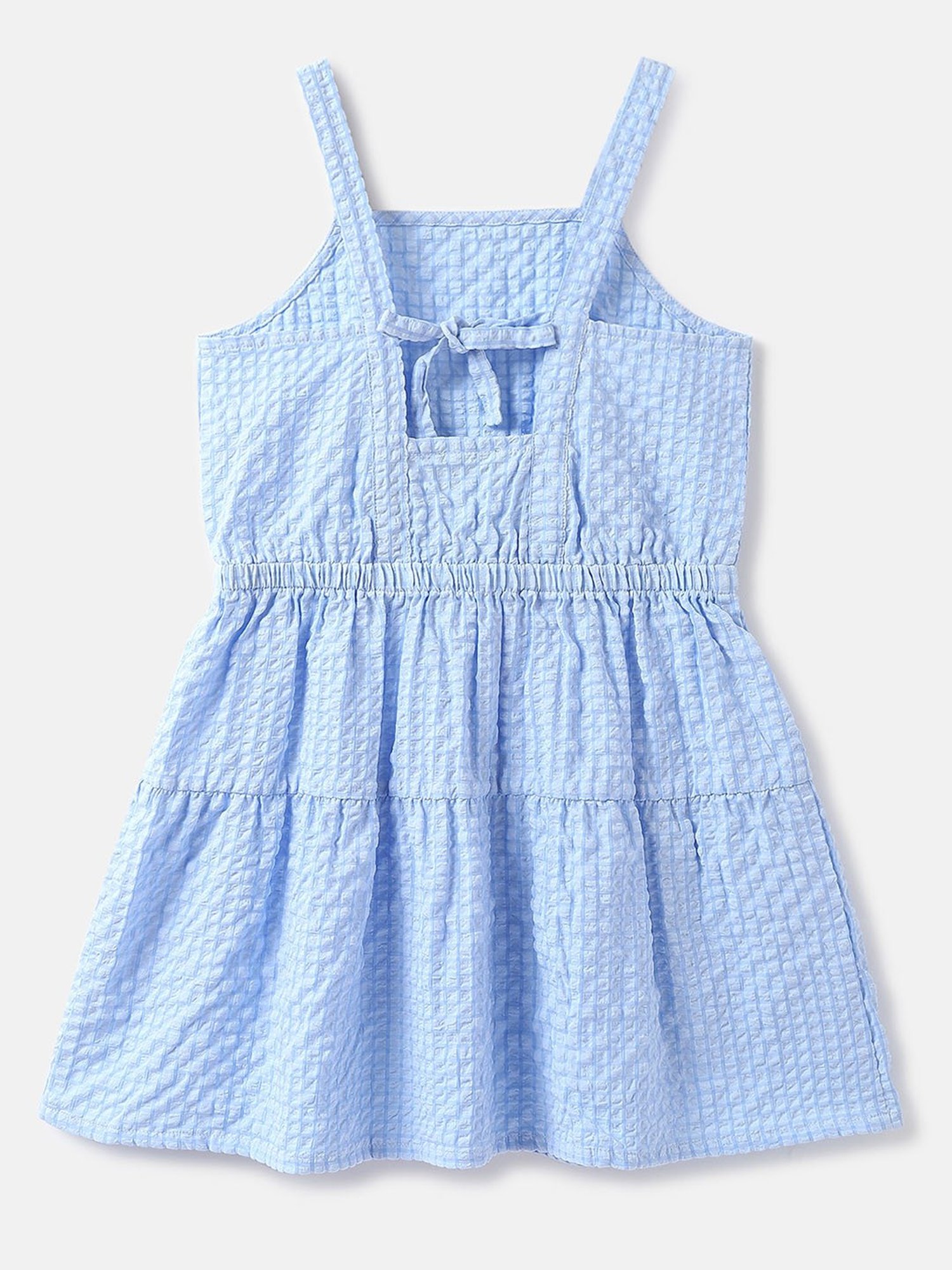 United Colors of Benetton Kids Blue Checks Dress