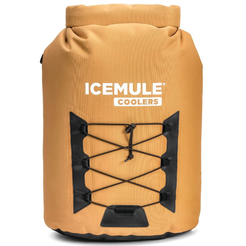 IceMule 1014-TB Pro Large Collapsible Portable Soft Sided Roll Top 23 Liter 18 Can Lightweight Insulated Waterproof Leak Proof Backpack Cooler Bag