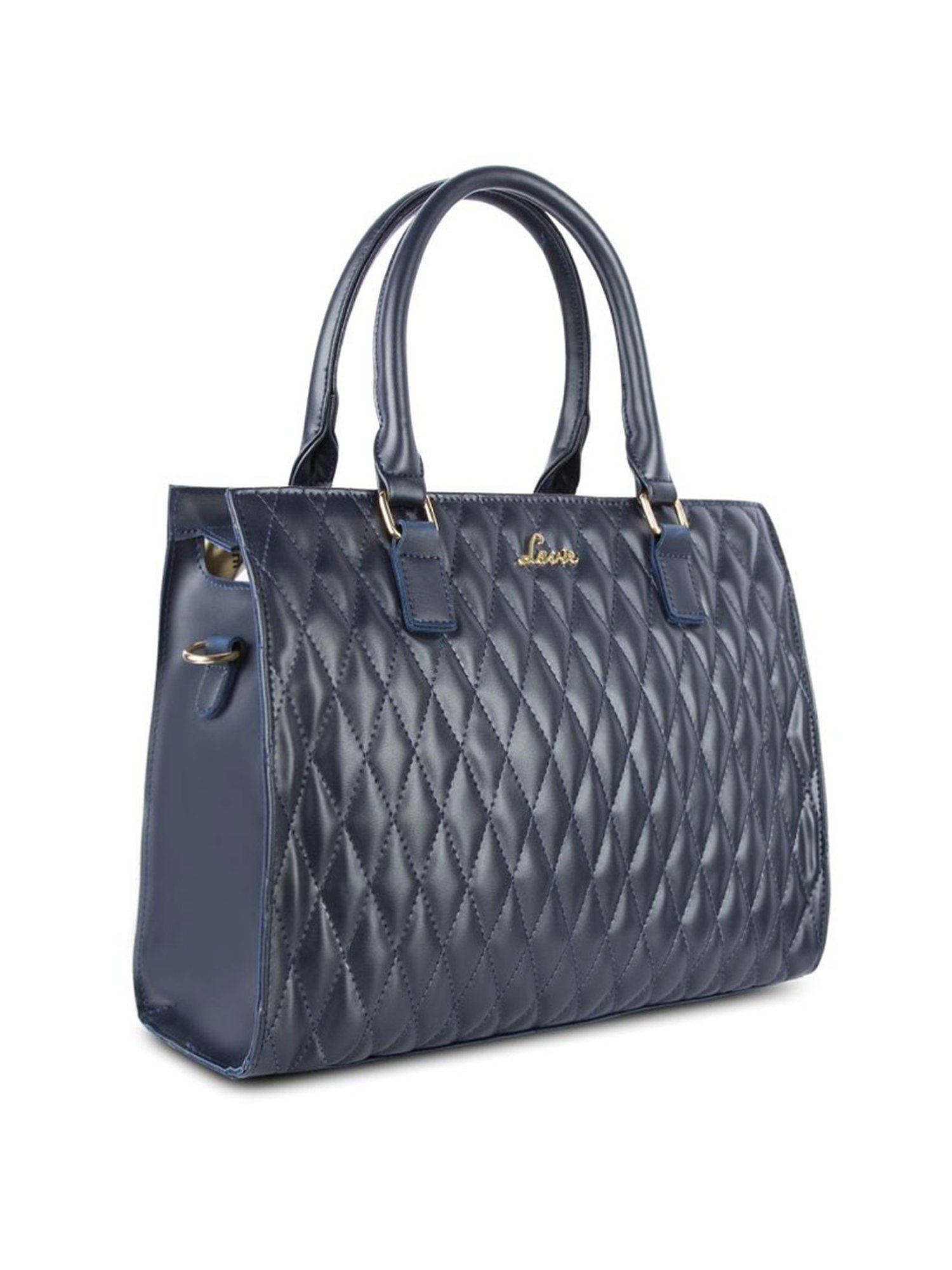Lavie Stitch Shelly Navy Synthetic Quilted Handbag