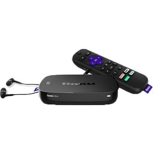 Roku Ultra | Streaming Media Player 4K/HD/HDR with Premium JBL Headphones (2019) - Refurbishe.d