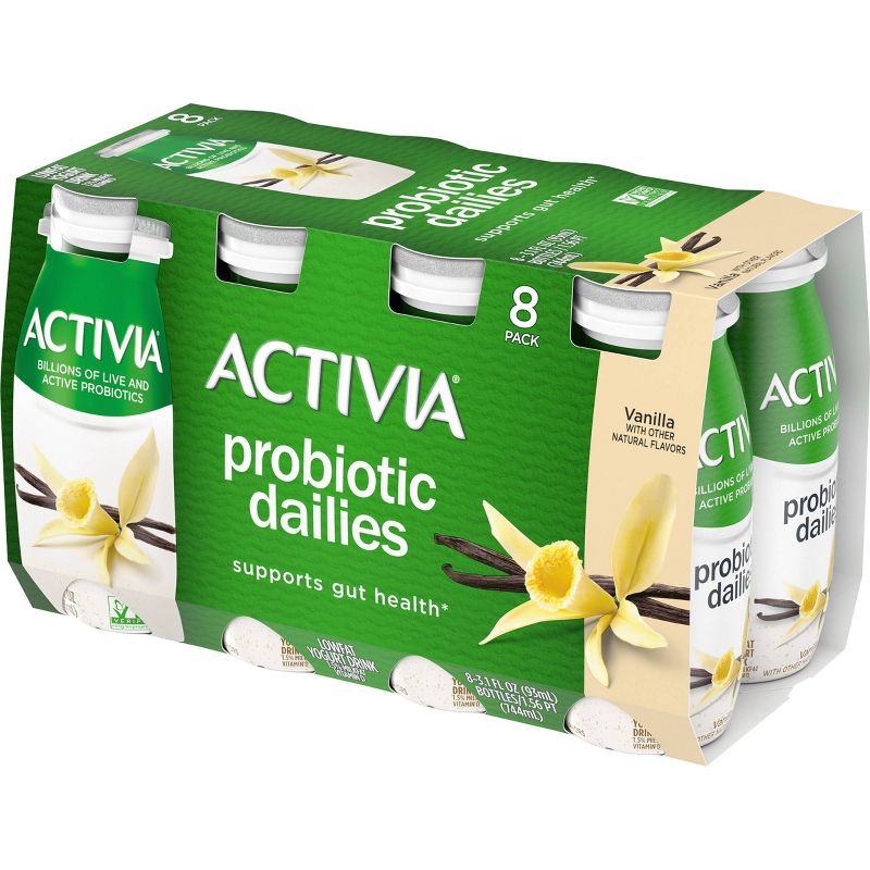 Activia Dailies Probiotic Vanilla Yogurt Drink - 8pk/3.1 fl oz Bottles