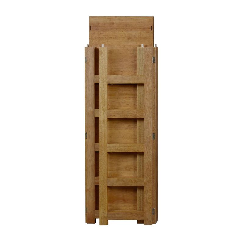 34" Cakewalk High Square Folding Bookcase Medium Oak - Regency