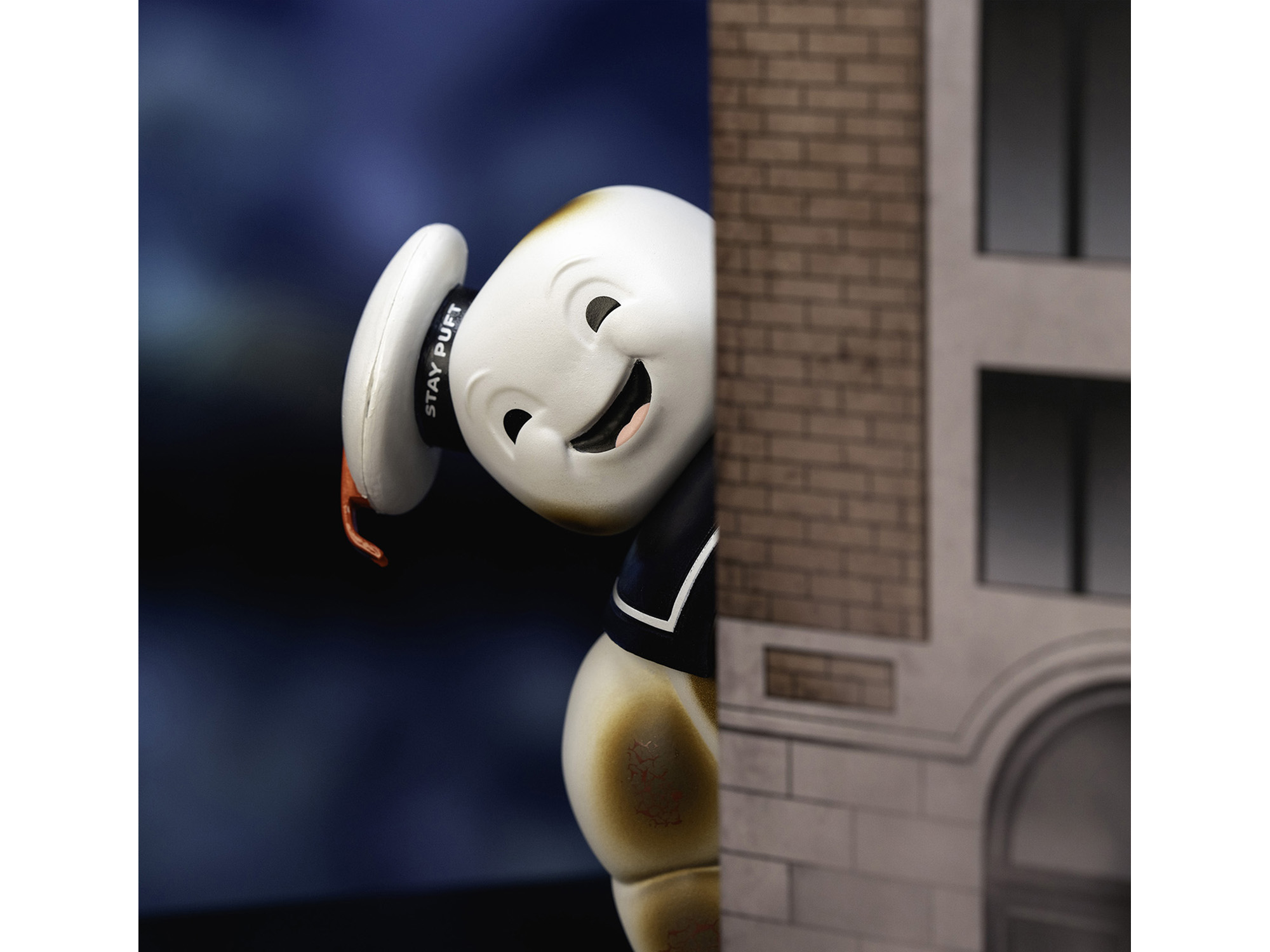 "Ghostbusters" 6" Stay Puft Marshmallow Man Figure with Nano Ecto-1 Car Diorama Set "Ghostbusters" (1984) Movie "Next Level" Series Model by Jada