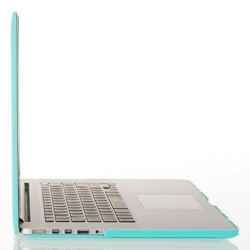 MOSISO Case Only Compatible MacBook Pro (W/O USB-C) Retina 13 Inch (A1502/A1425)(W/O CD-ROM) Release 2015/2014/2013/end 2012 Plastic Hard Shell & Keyboard Cover & Screen Protector, Turquoise