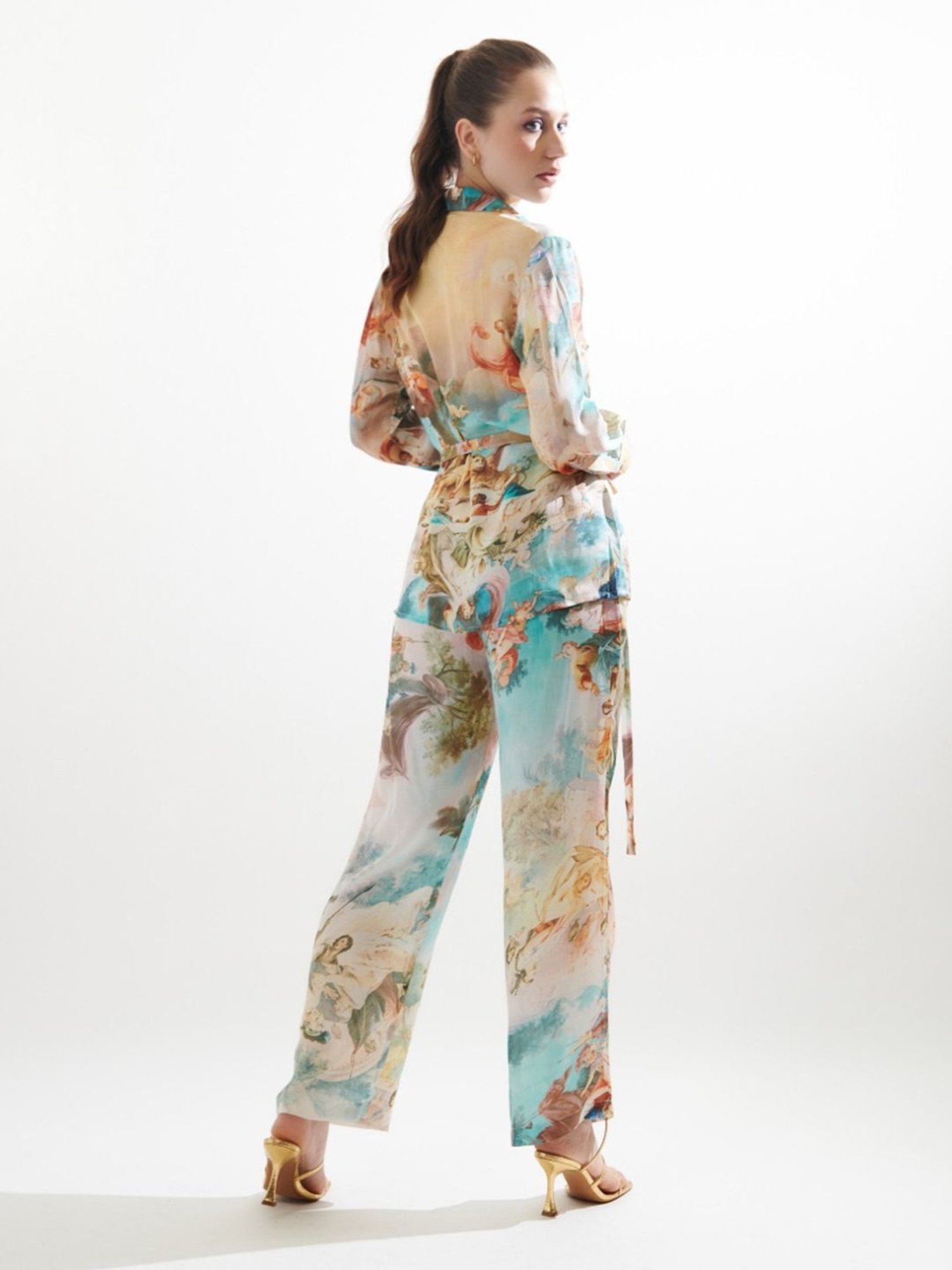 Cin Cin Multicolor Hodophilia Russ Shirt With Pant