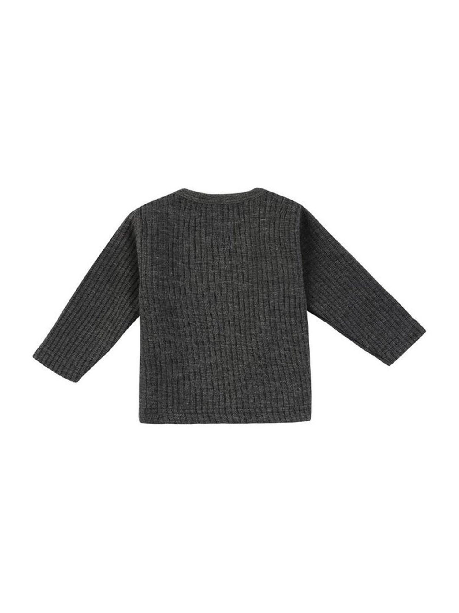 Mee Mee Kids Grey Printed Full Sleeves Thermal Set