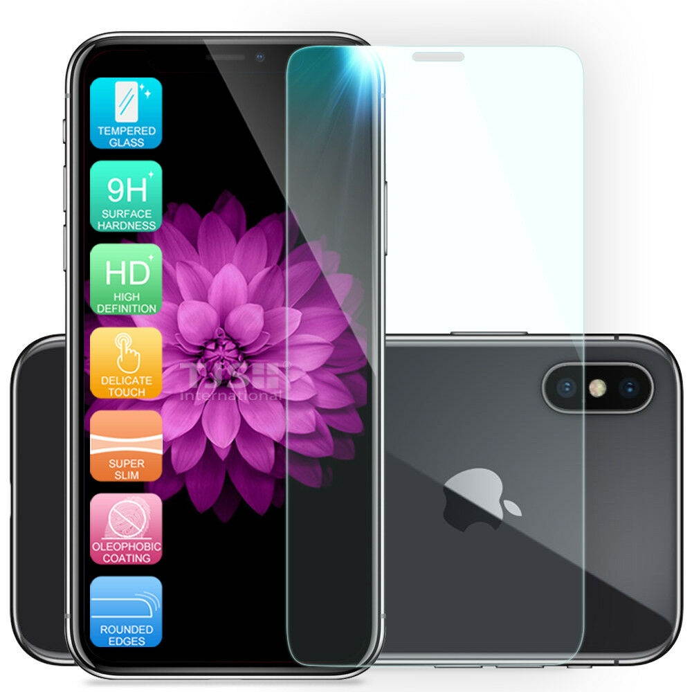 For iPhone 12 11/Pro/Max/XS/XR/X/8/7/Plus Carbon Fiber Hard Case+Tempered Glass