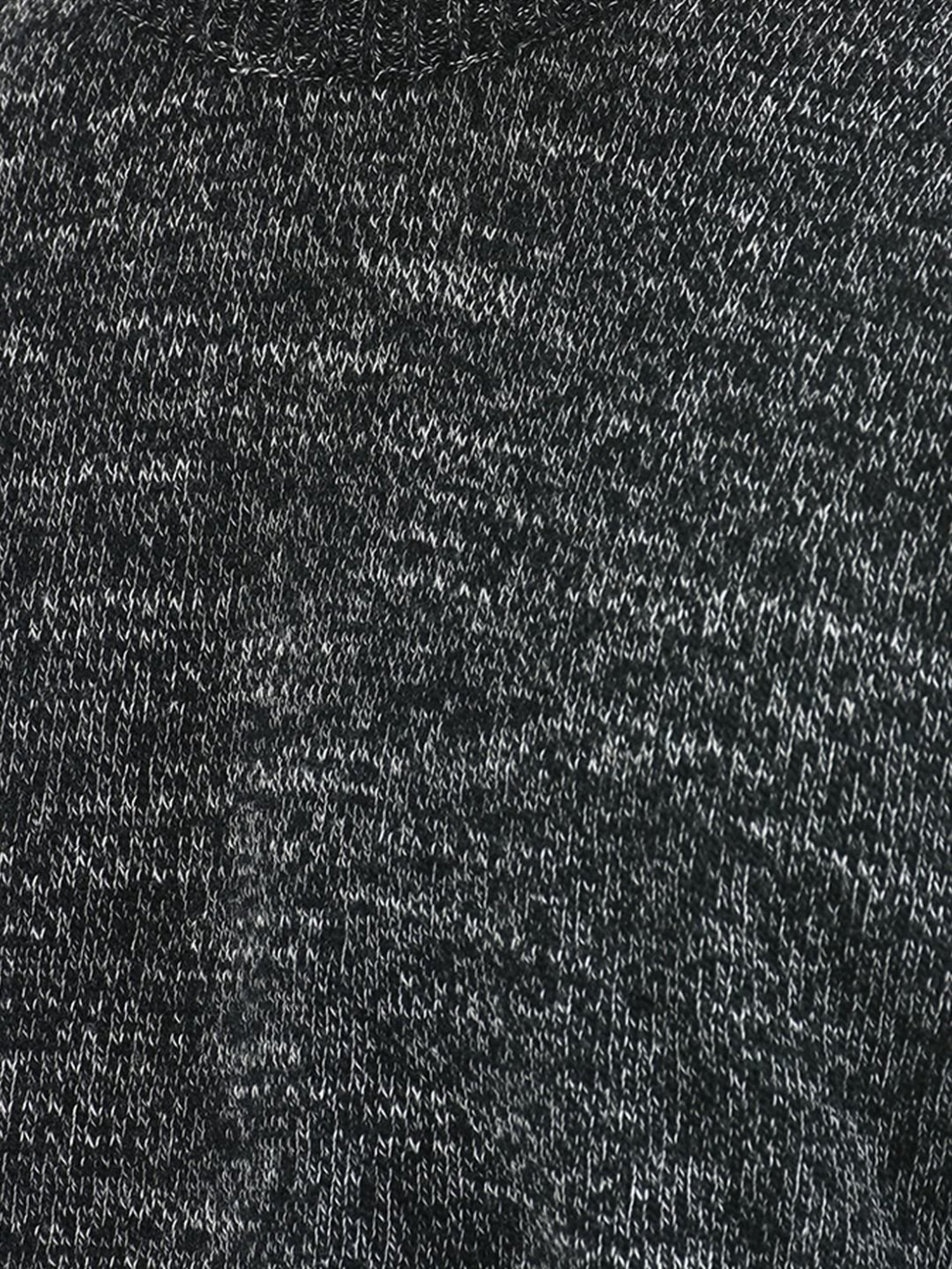 London Fog Grey Regular Fit Heathered Sweater