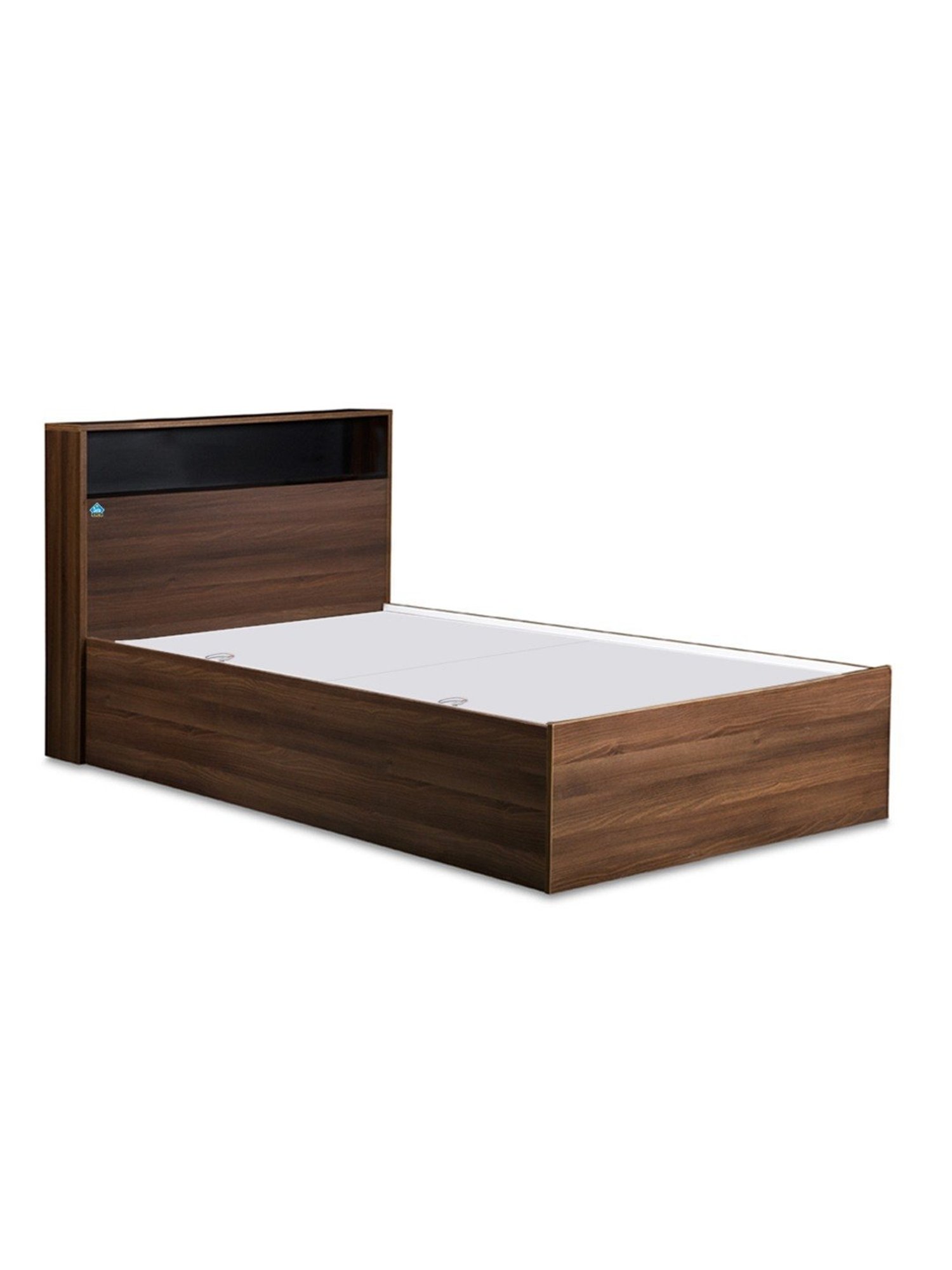 Delite Kom Urban Acacia Dark Engineered Wood Single Box Bed