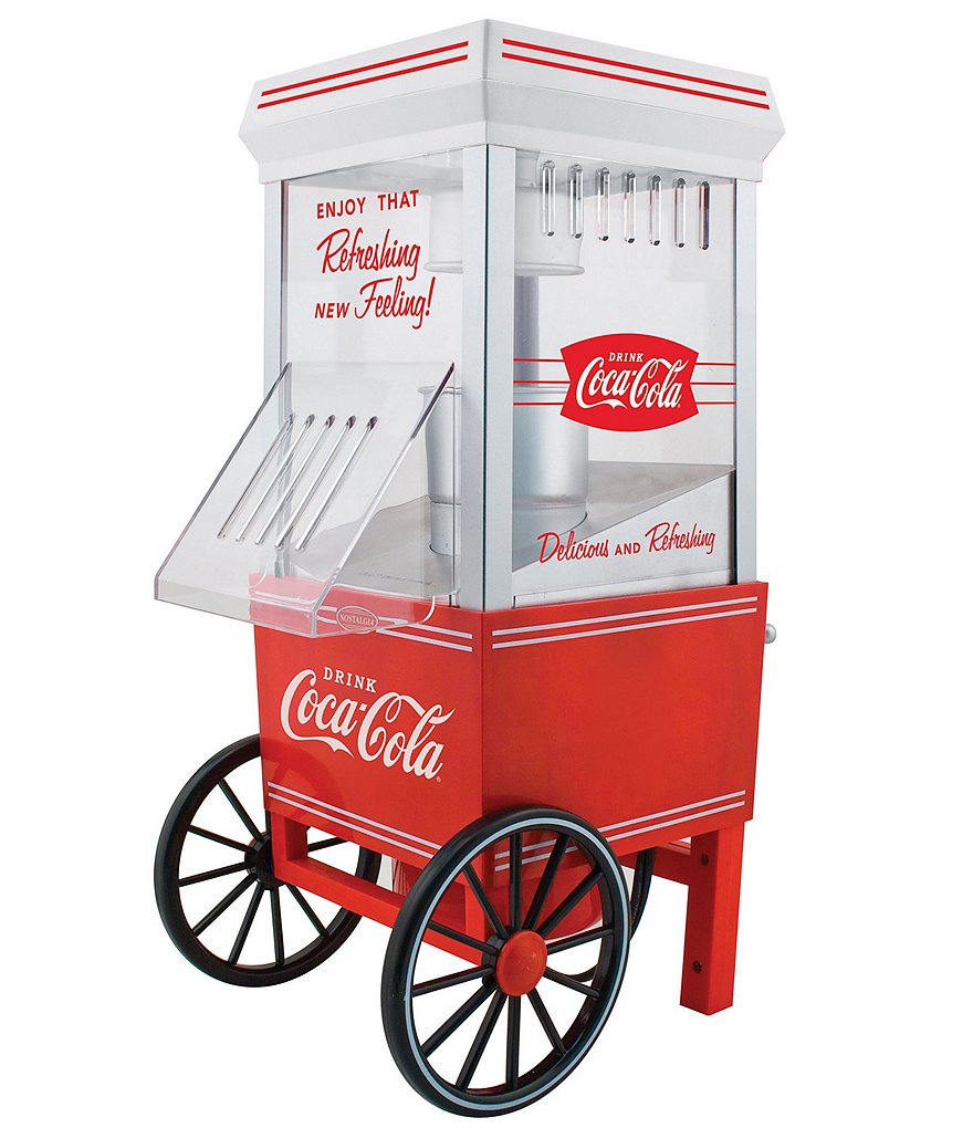Nostalgia Electrics Coca-Cola 12-Cup Hot Air Popcorn Maker