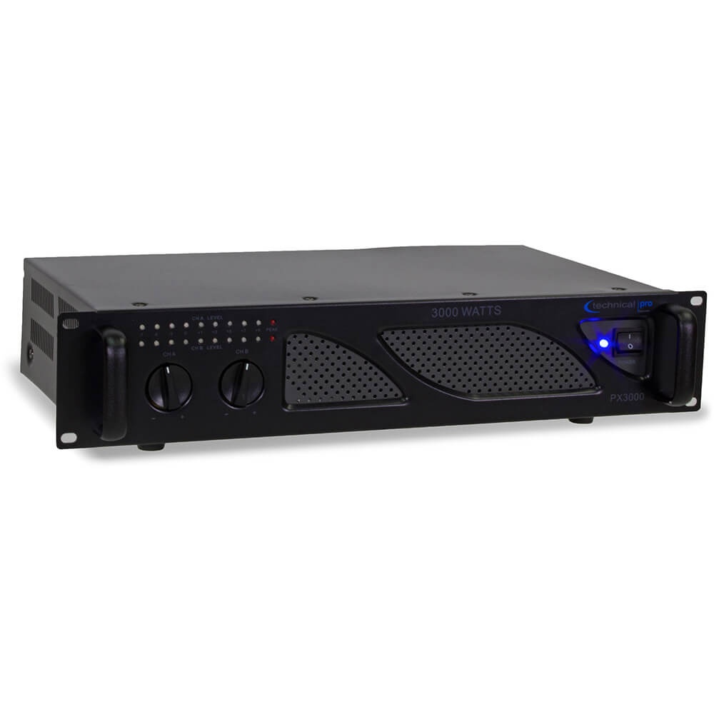 Technical Pro Professional 2-Channel 3000 Watt Power Amplifier