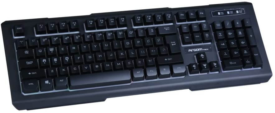 Argom Tech Gaming Keyboard Combat USB with Lights English