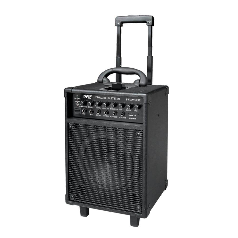 Pyle PWMA930IBT Wireless Portable Bluetooth PA Speaker System, Rechargeable Battery, Microphone, 600W