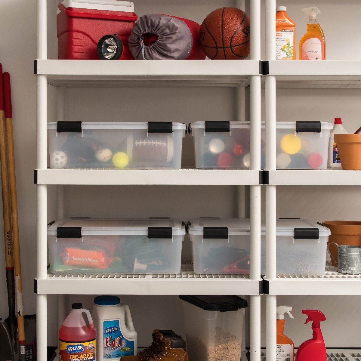 IRIS WEATHERTIGHT&reg; Storage Box, 30 Quart, Clear