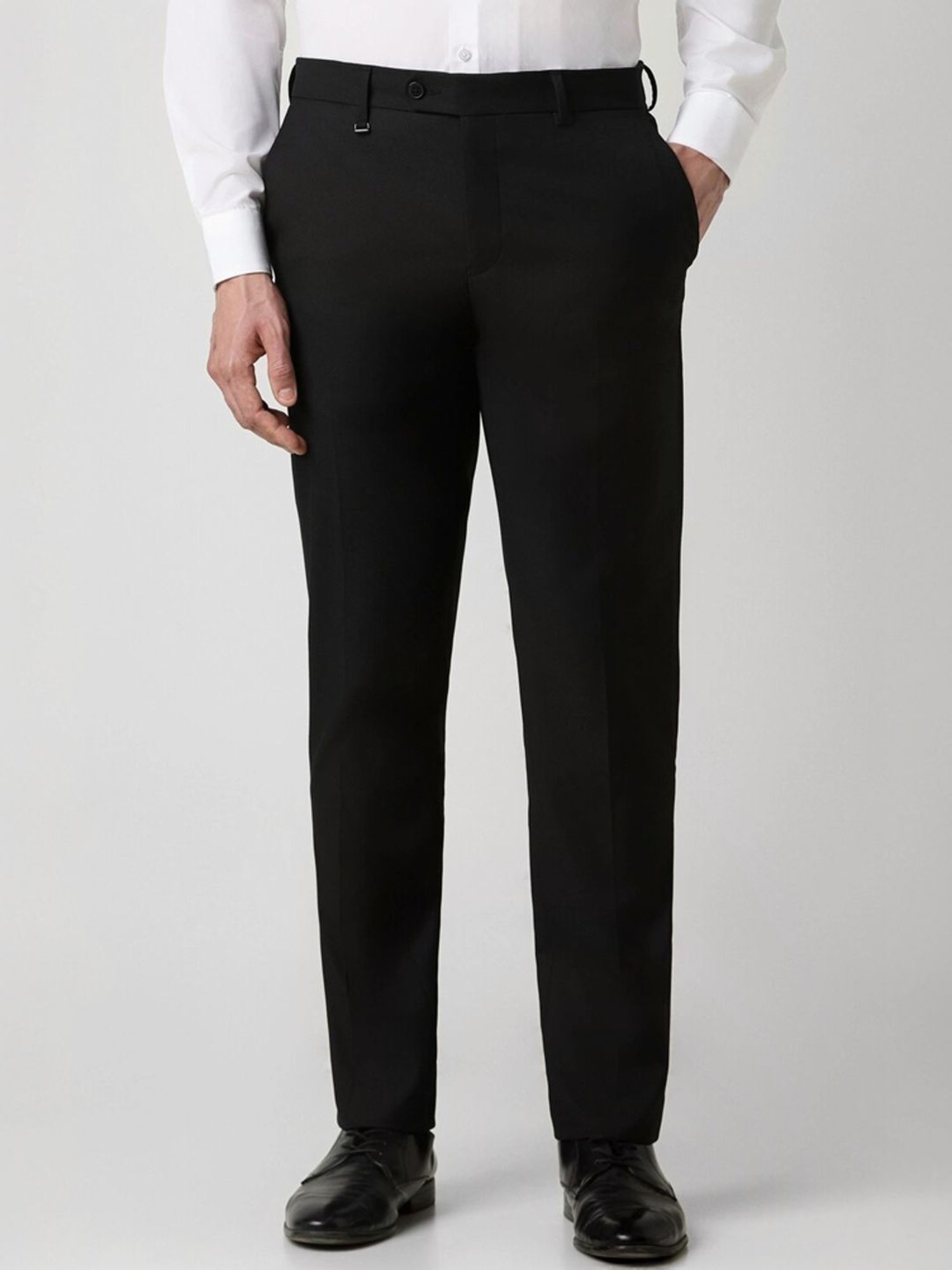 Van Heusen Black Slim Fit Trousers