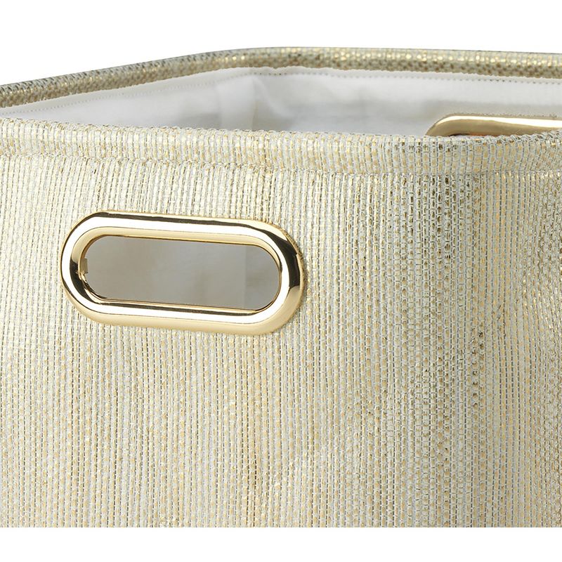 Lambs & Ivy Metallic Gold Storage Basket - 2 Pack