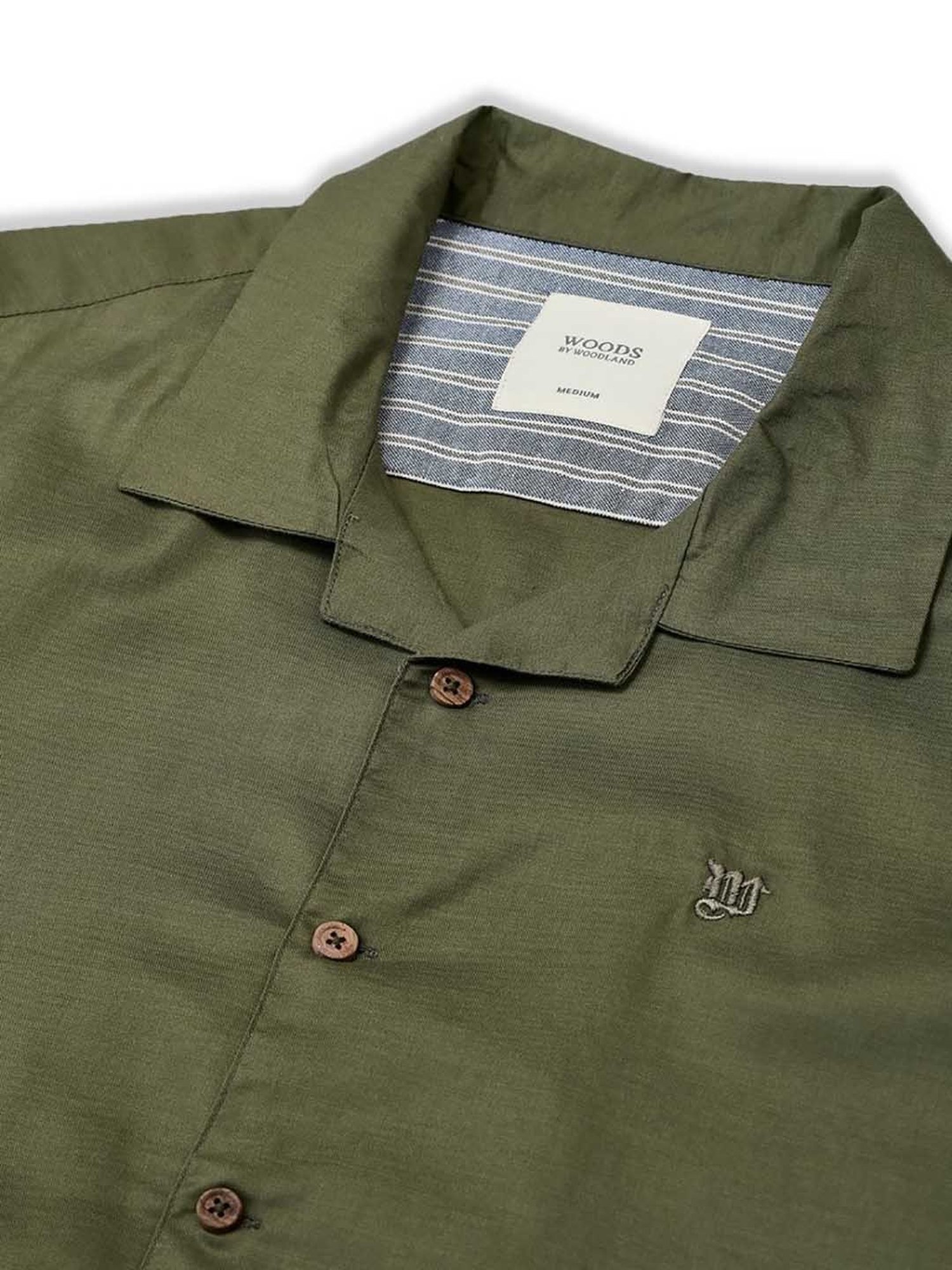 Woods Olive Regular Fit Shirt