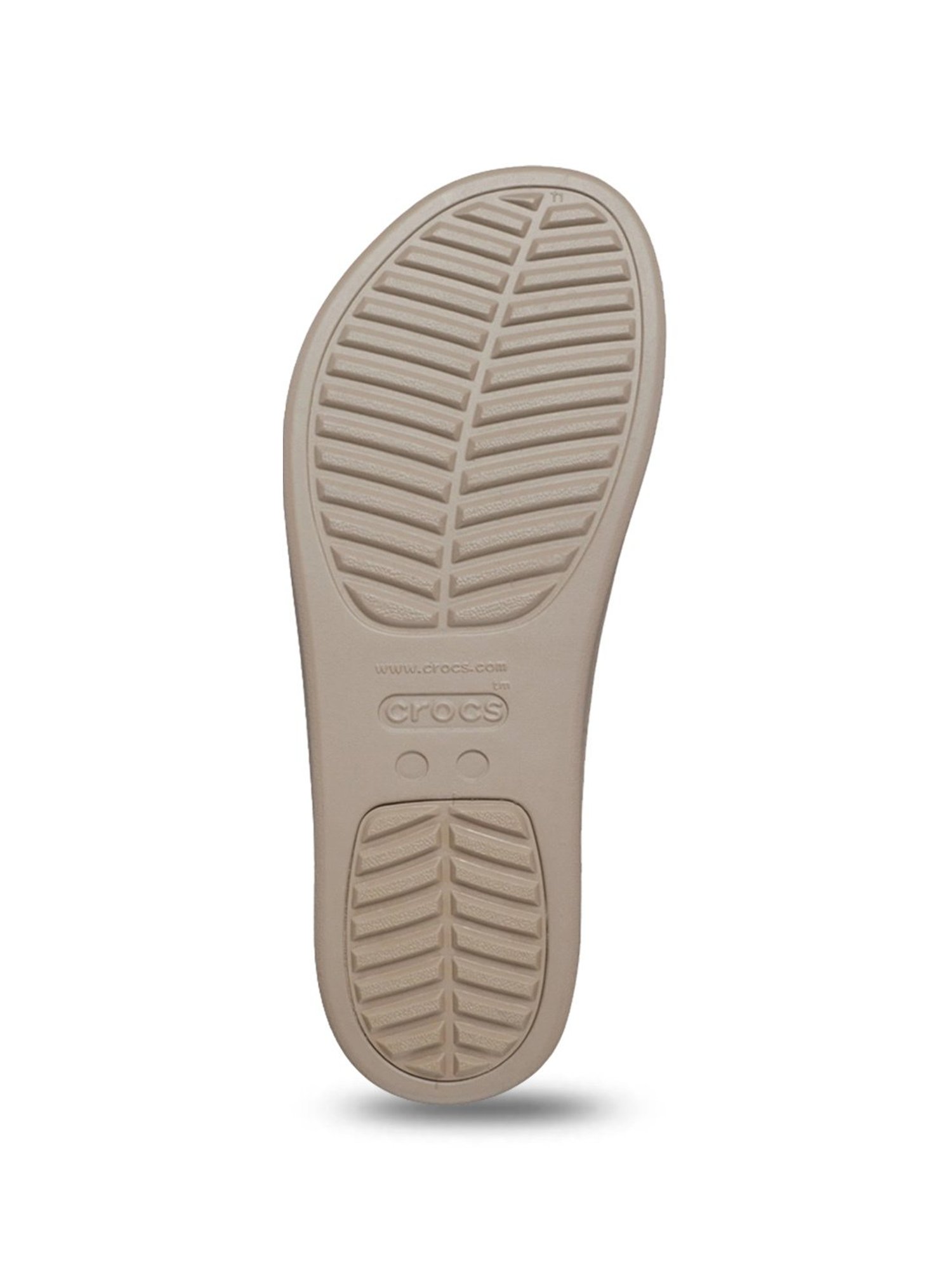 Crocs Women's Brooklyn Beige Flip Flops