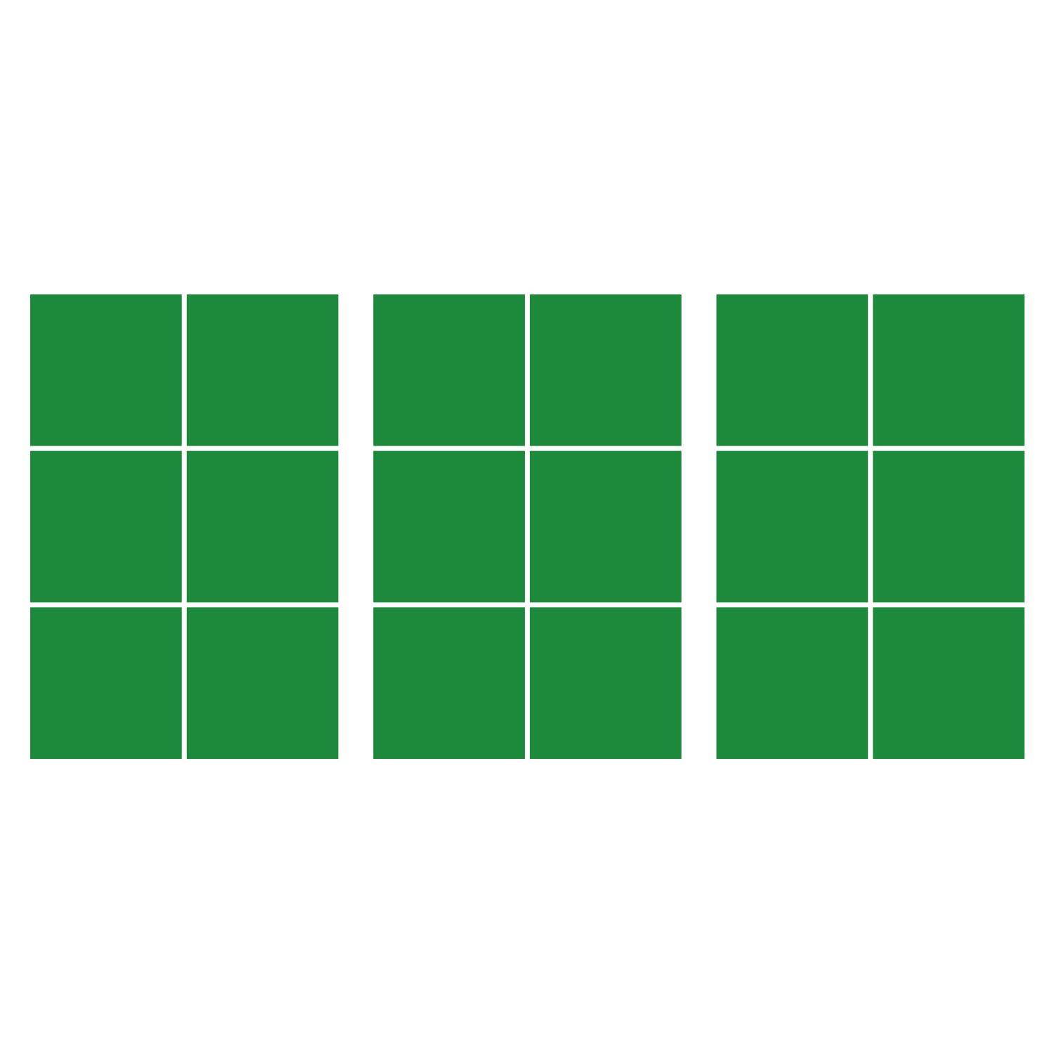 LiteMark 5.5 Inch Golden Yellow Square Decals - Pack of 8