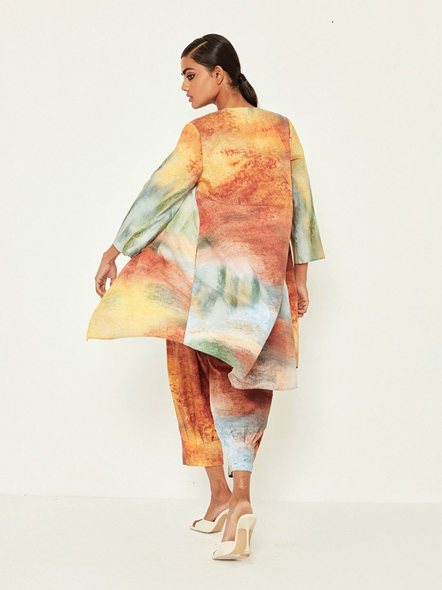 ANCESTRY Multicolor Printed Overlay Jacket