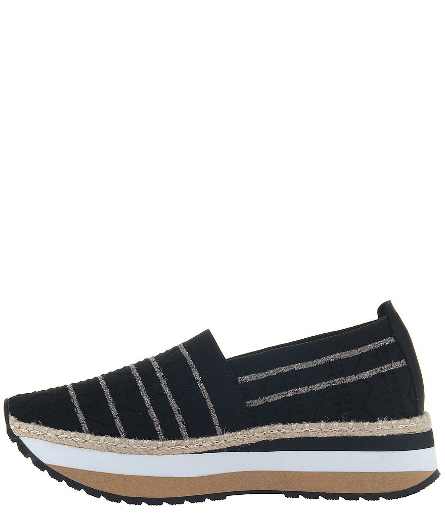 OTBT Islander Striped Platform Espadrille Wedge Sneakers