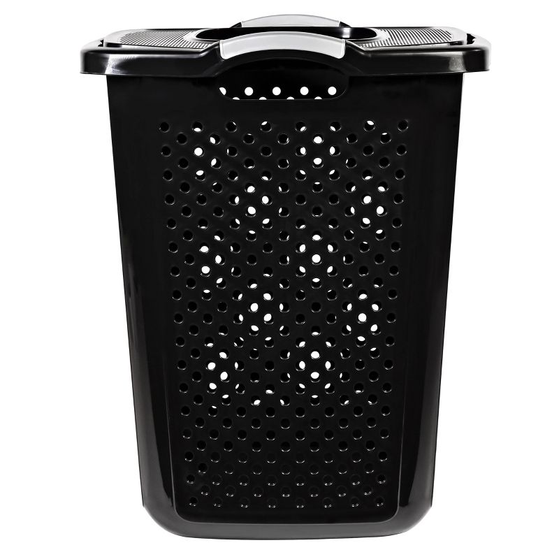 2.5 XL Bushel Lidded Hamper Black - Room Essentials™