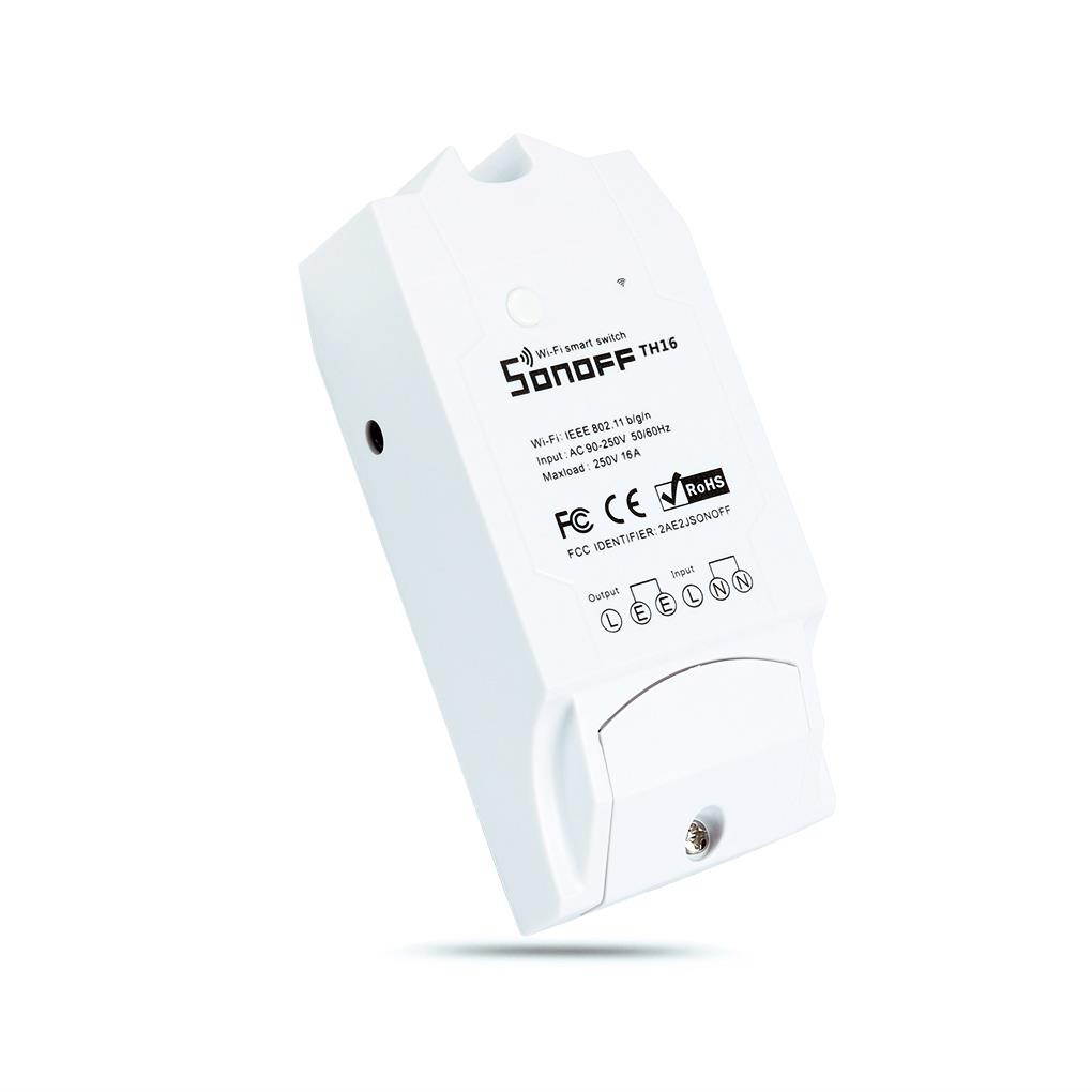 Sonoff TH16 WiFi Smart Switch 16A Temperature and Humidity Sensor Smart Home Remote Controller