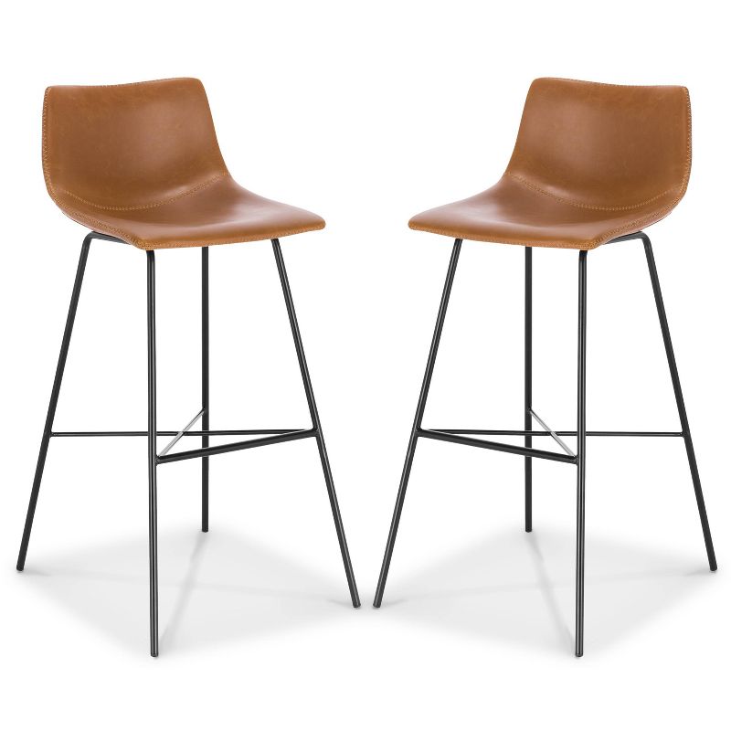 Set of 2 29" Phillip Barstools Tan - Poly & Bark