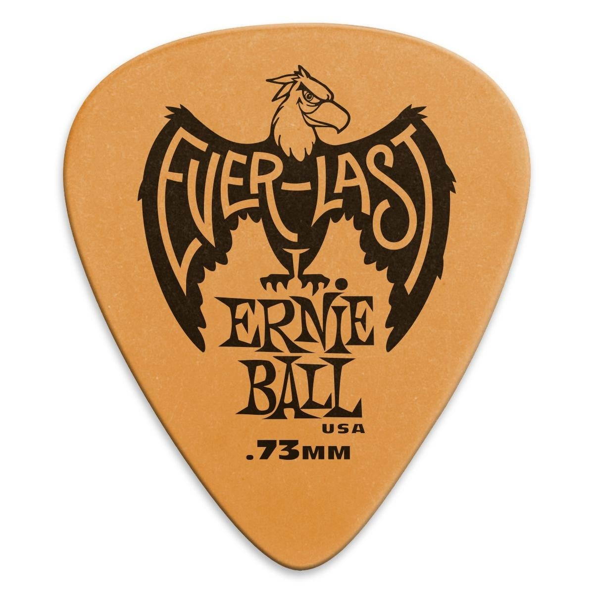 Ernie Ball Everlast Guitar Picks, 12 Pack, 73mm