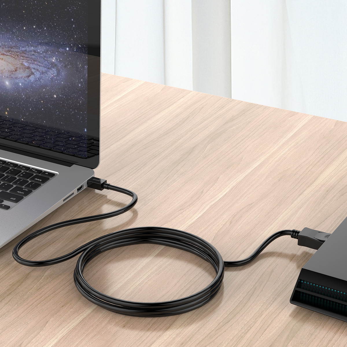 Orico Mini DisplayPort to DisplayPort Cable 4K (Mini DP to DP) Male to Male 5 Feet Support with Thunderbolt Port  for PC/Laptop/DVD