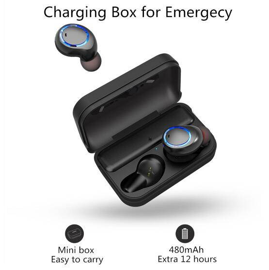 Awei TWS Binaural Bluetooth Earphones IPX4 Waterproof Wireless In-Ear Stereo Earbuds With MIC And Charging Dock