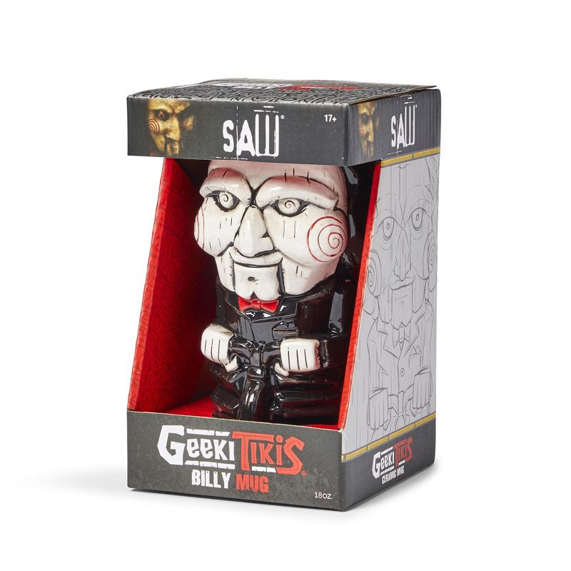Beeline Creative Geeki Tikis Saw Billy the Puppet Ceramic Mug | Holds 19 Ounces