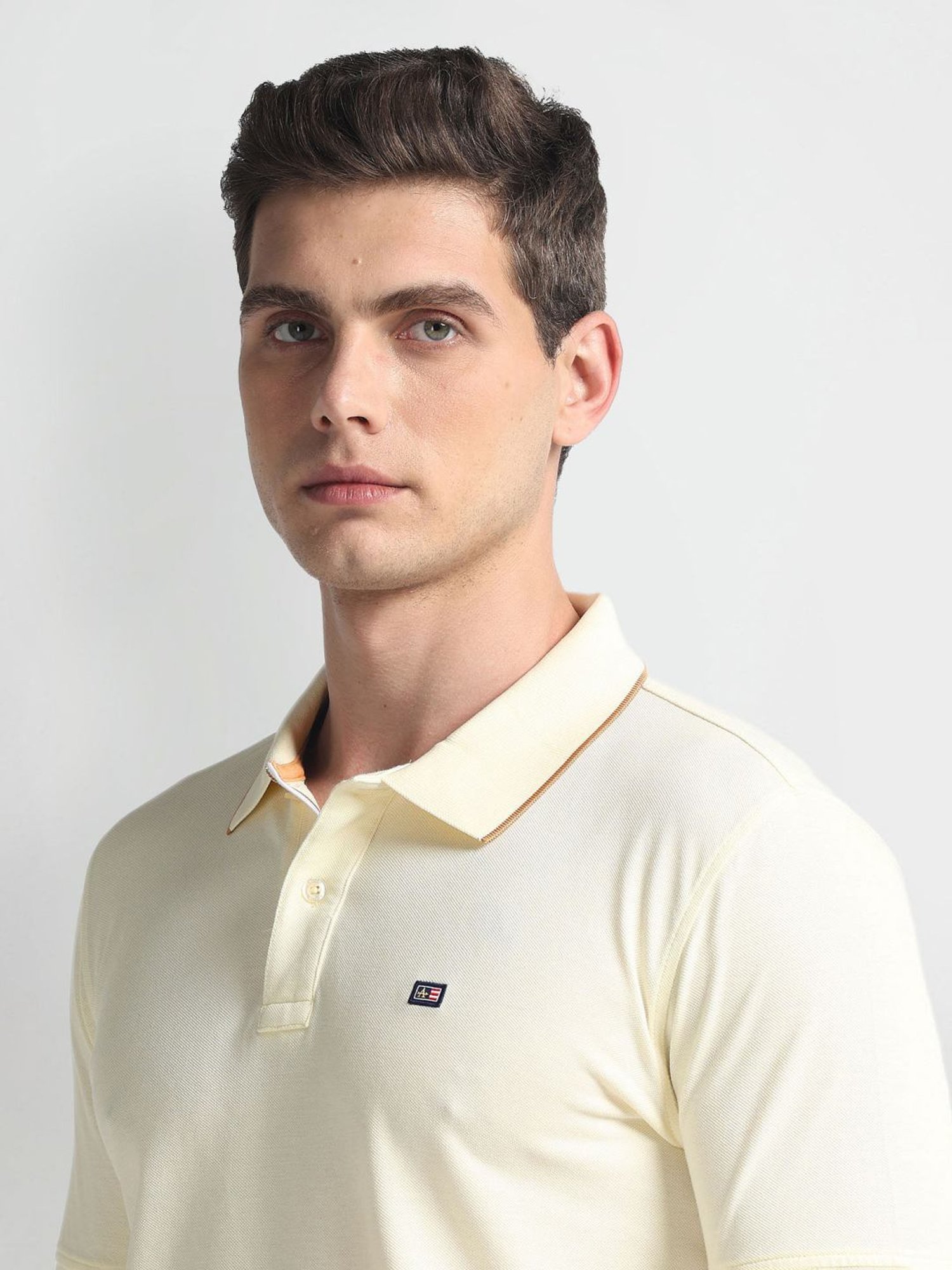 Arrow Sports White Cotton Regular Fit Polo T-Shirt