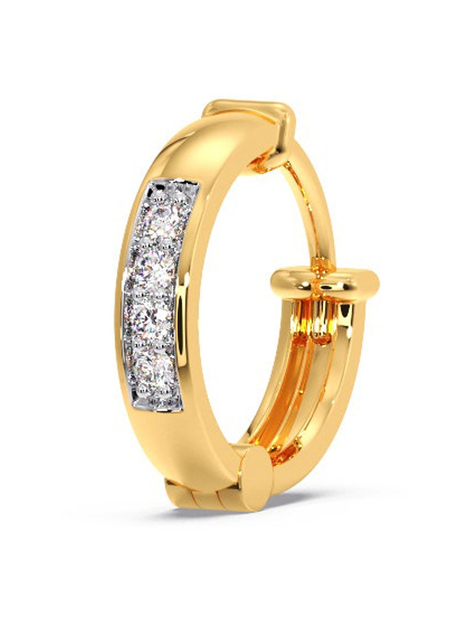 P.C. Chandra Jewellers 18 kt Gold & Diamond Earrings