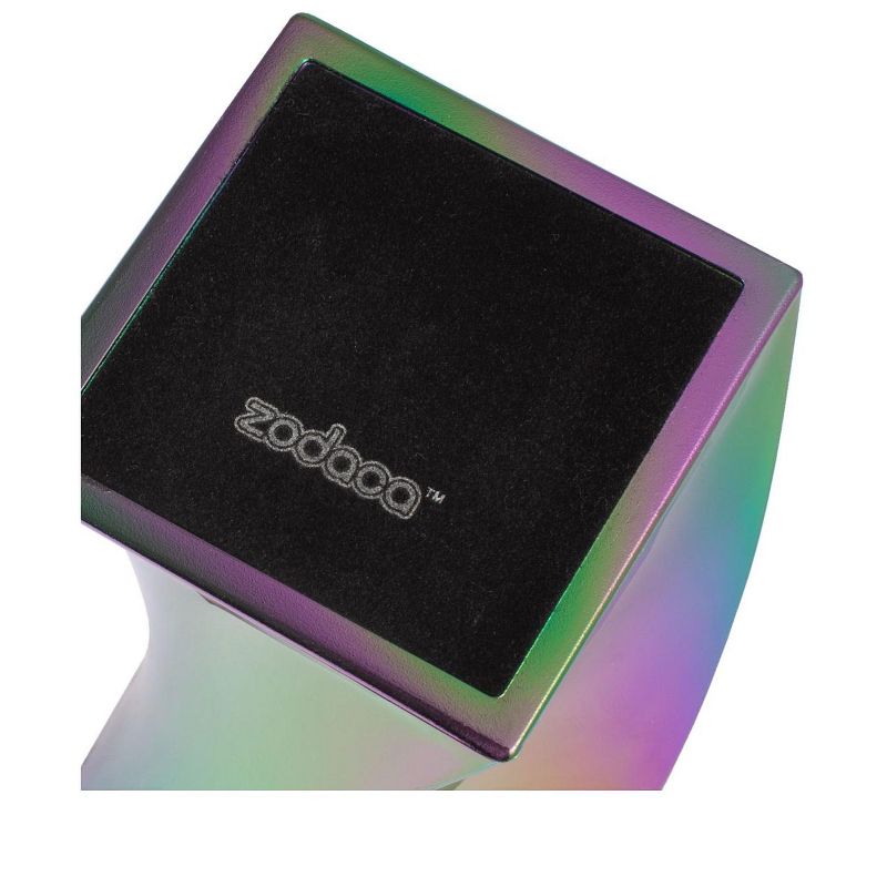 Zodaca Pen Holder, Ceramic Pencil Cup Desk Organizer Makeup Brushes Holder with Gold Accent, Shiny Pearl White