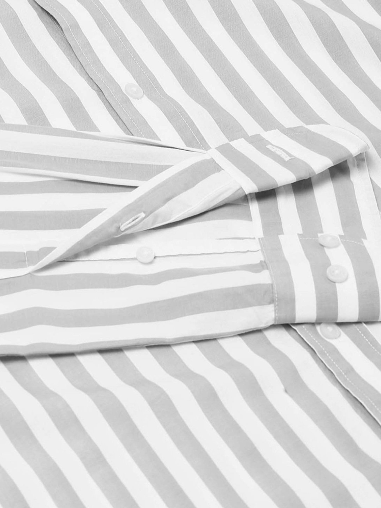 Kuons Avenue Cobalt Blue Slim Fit Denim Shirt