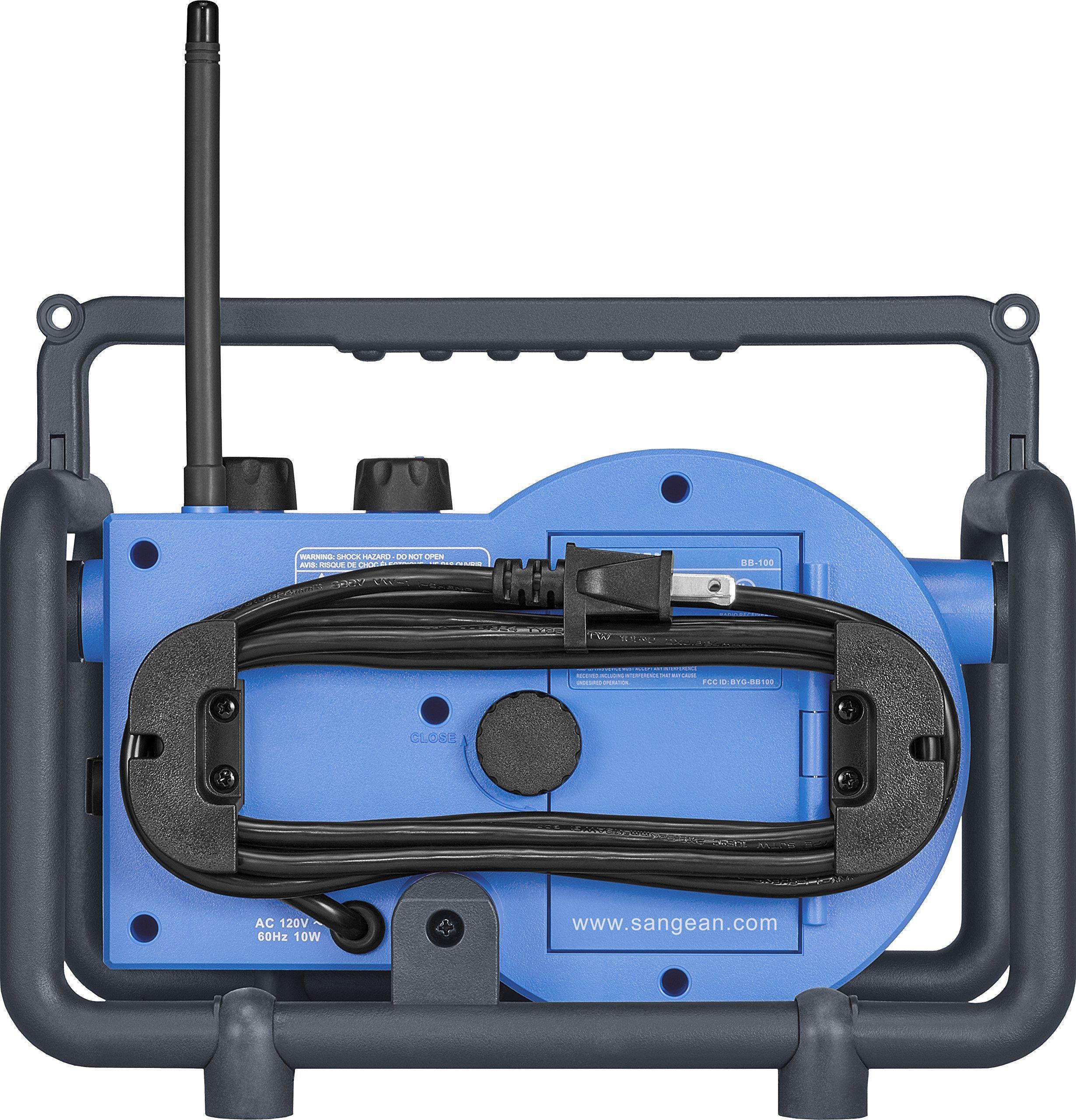 Sangean - BB-100 - Sangean FM / AM / Bluetooth / Aux-in Ultra Rugged Digital Tuning Receiver - 5 x FM, 5 x AM PresetsLCD