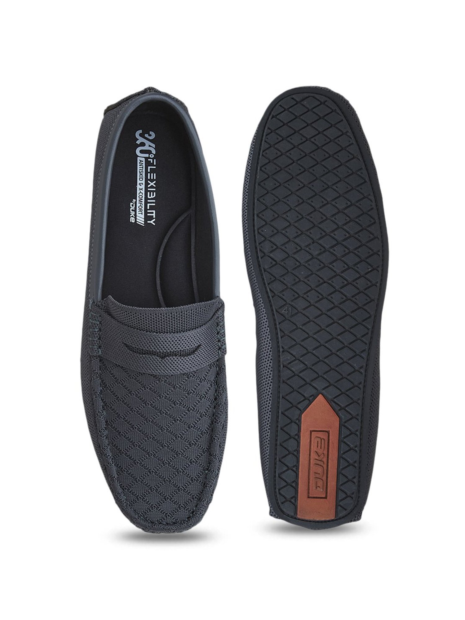 Duke Men's Pewter Casual Loafers