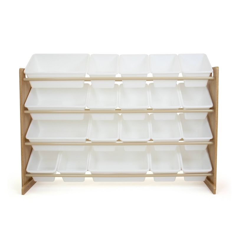 Journey Extra Large Toy Storage Organizer with 20 Storage Bins Natural/White - Humble Crew