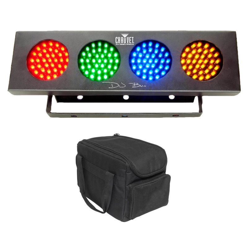 Chauvet DJ Bank RGBA 140-LED Sound Active Wash Effect Light Strip + Carry Bag