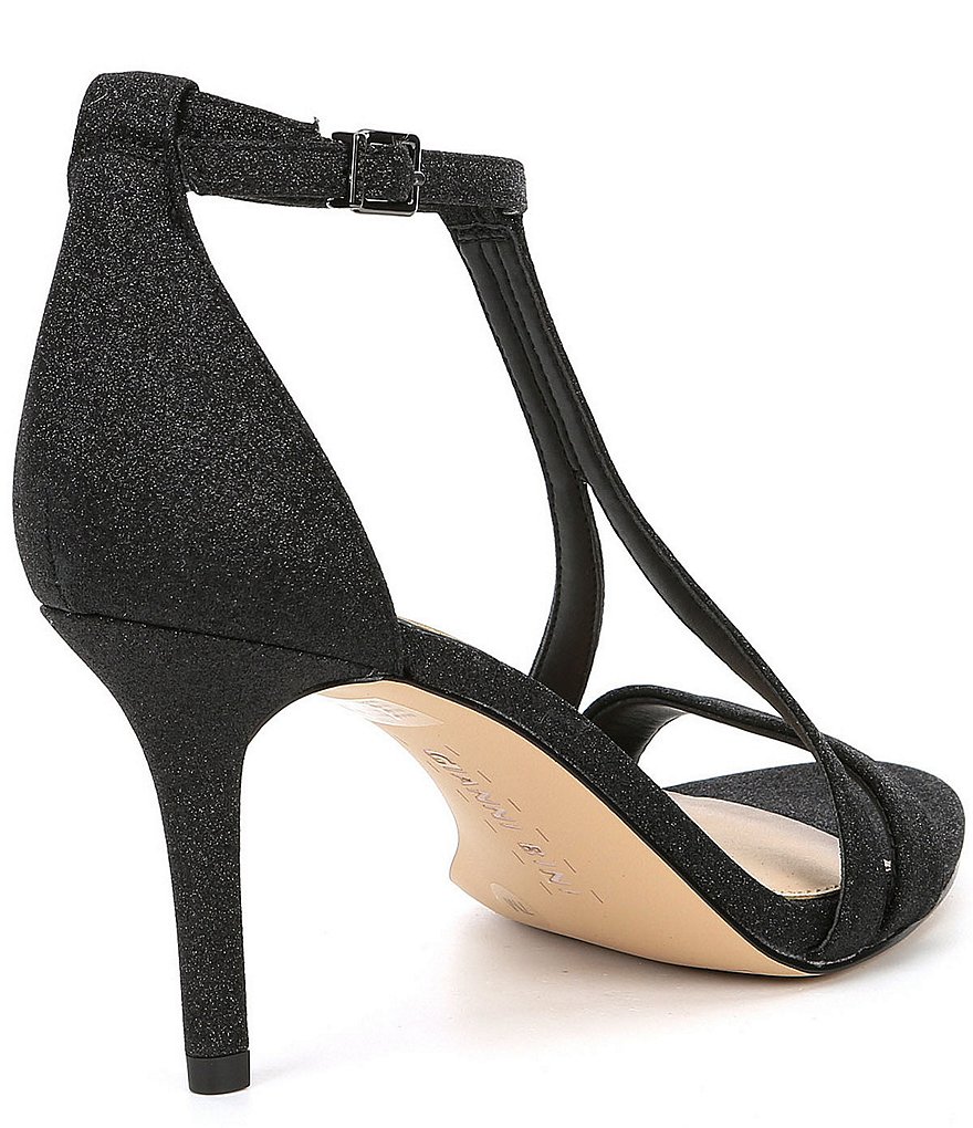 Gianni Bini Shaylinn Glitter T-strap Sandals