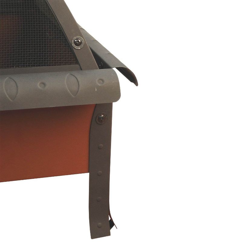 Landmann Tudor Backyard Fire Pit and Weatherproof Cover, Black