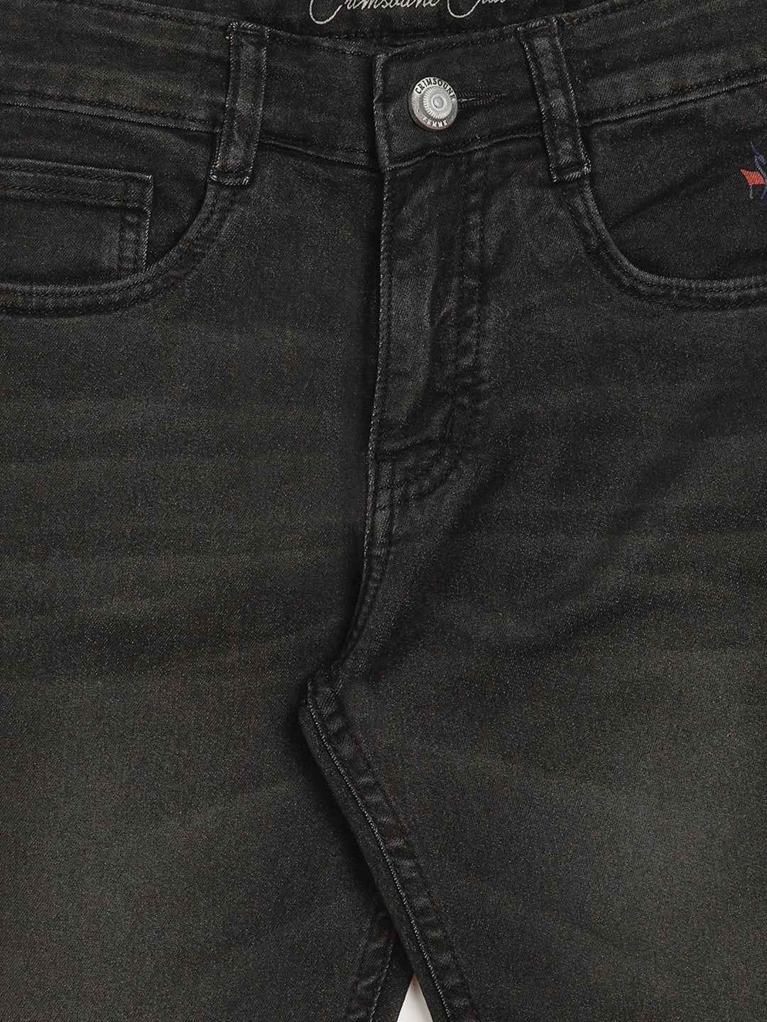 Crimsoune ClubBoys Coal Black Cotton Jeans