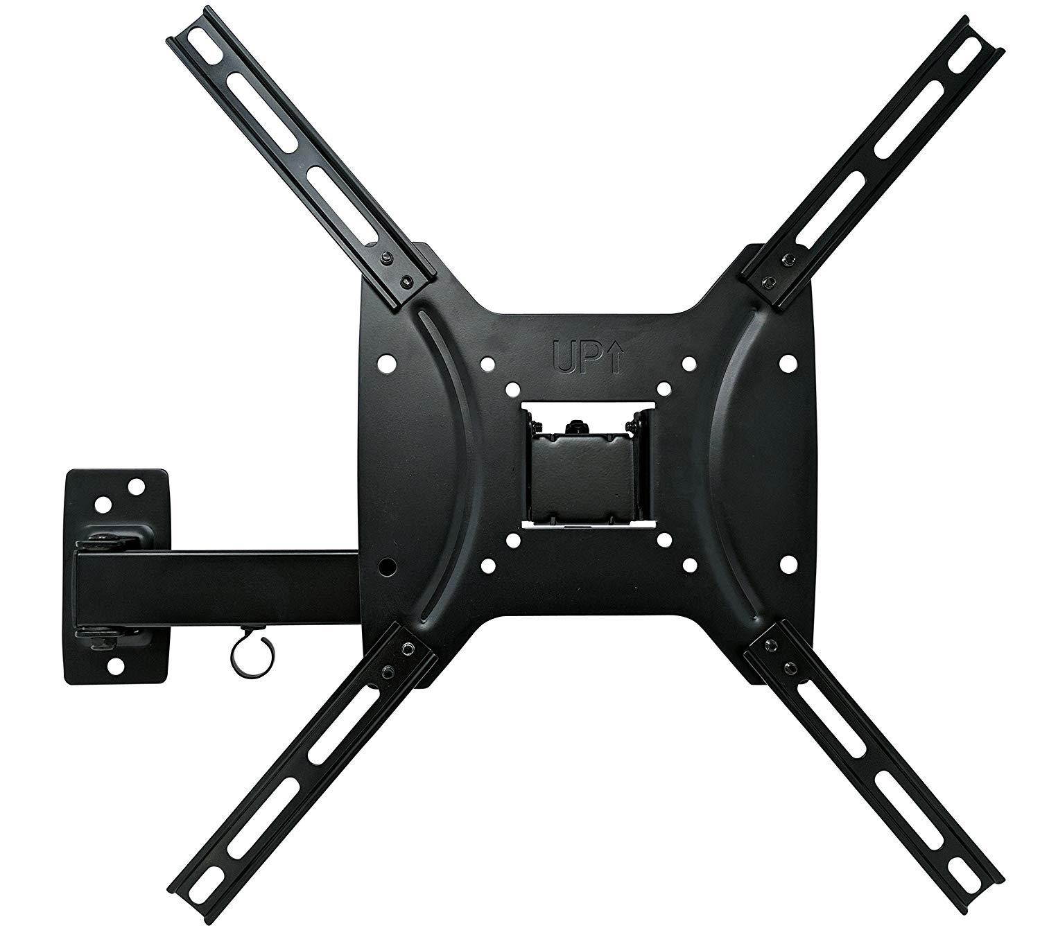 Kenuco Heavy Duty Full Motion TV Wall Mount for Most 17"-55" Samsung Sony Vizio LG LCD LED Plasma Flat Screen TV Monitor | up to 55 lb | VESA 400x400 | Swivels 180&deg; | Tilts 12&deg; | GML642