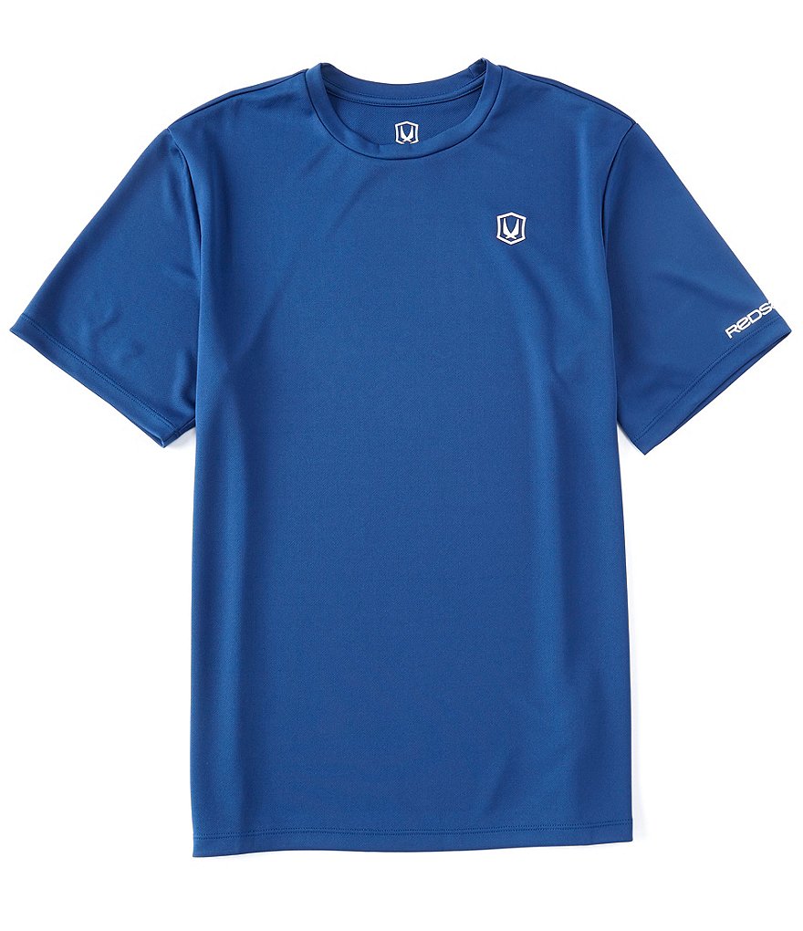 Redsand Short-Sleeve Solid UPF Rashgaurd Swim T-Shirt