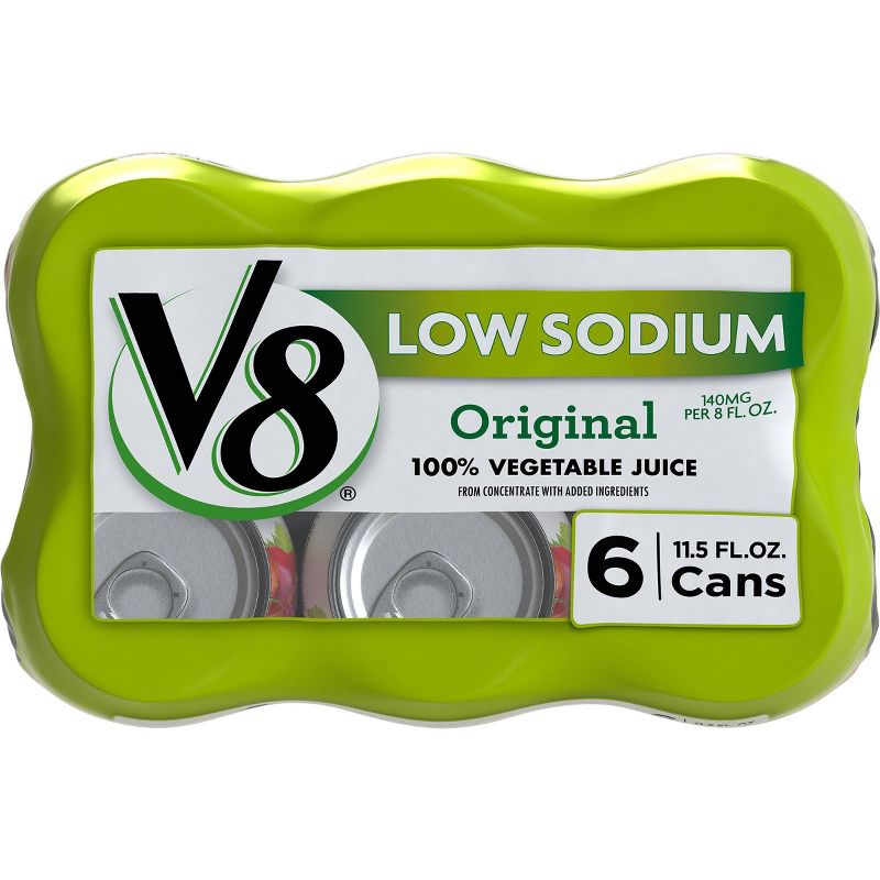 V8 Original Low Sodium 100% Vegetable Juice - 6pk/11.5 fl oz Cans