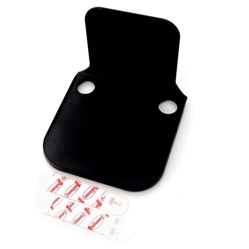 4 Black StickOn and Removable Shelf For Cloud Security Cameras and Small Speakers from all major manufactures with Cord Management 2 Pack