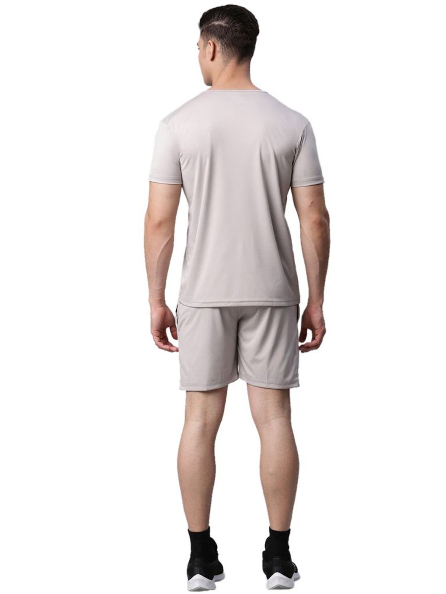 Crimsoune Club White Cotton Regular Fit Printed Lounge Shorts