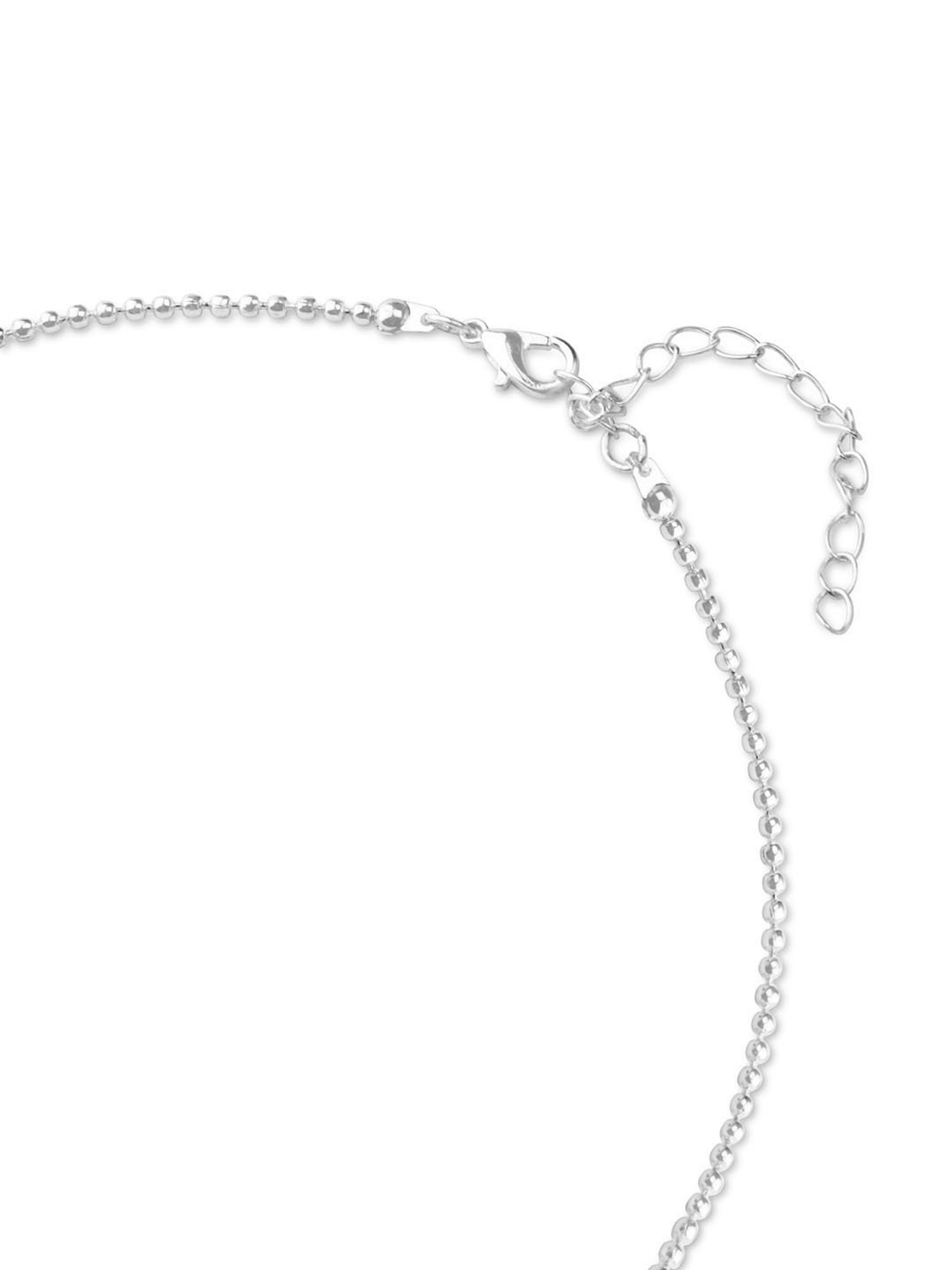 The Bro Code Silver-Plated Circular Black Pendant Necklace for Men