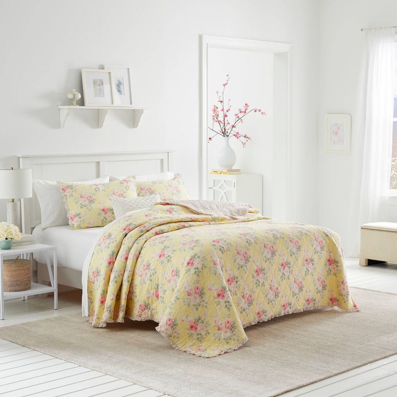 Standard Melany Sham Yellow - Laura Ashley